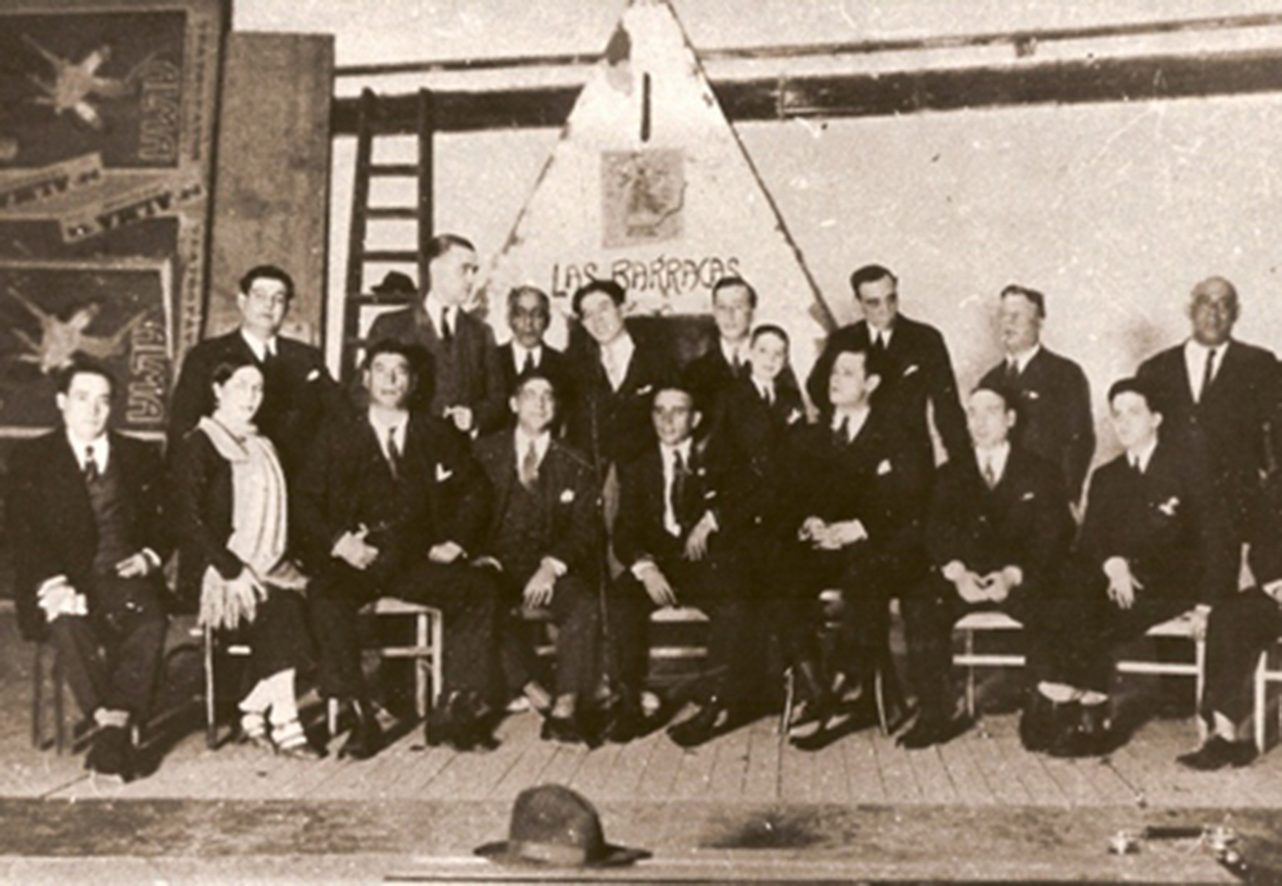 Acto de entrega de la segunda llave de Oro a Manuel Vallejo en el teatro Pavón de Madrid el 6 diciembre de 1926