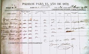 Padrón Ezpeleta Machuca. 1872