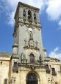 Torre barroca iglesia Santa María Arcos.jpg