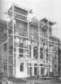 Construcción de la fachada de la antigua Facultad de Veterinaria (1940).jpg
