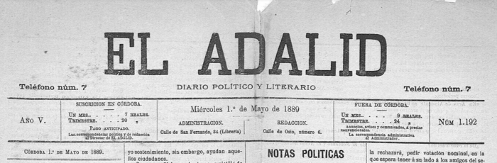 El Adalid. Cabecera (1889).png