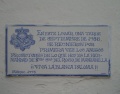 Placa conmemorativa Hdad.Rocío en Plaza Abastos.JPG