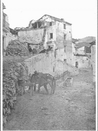 Fuente de Periana tras el terremoto del 24 de diciembre de 1884.
